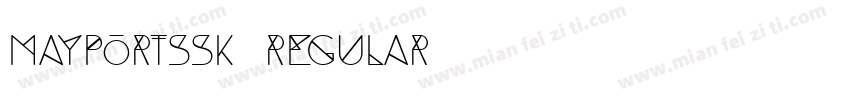 MayportSSK Regular字体转换